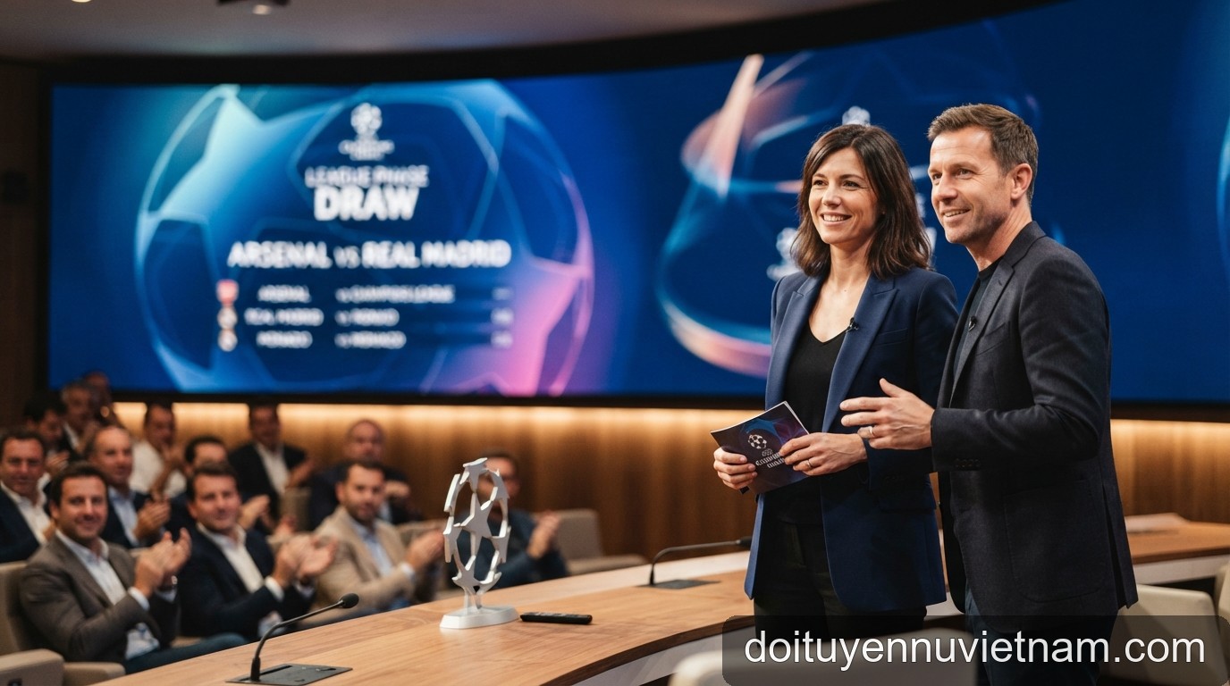 Kết quả bốc thăm Champions League 2026/27: Arsenal và Real Madrid đụng độ sớm